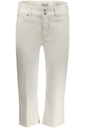 GUESS JEANS WOMEN'S WHITE JEANS CAPER